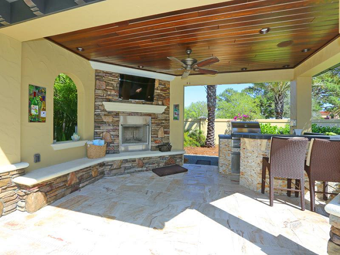 TEI Contractors | Photo Gallery | Backyard Living Grill
